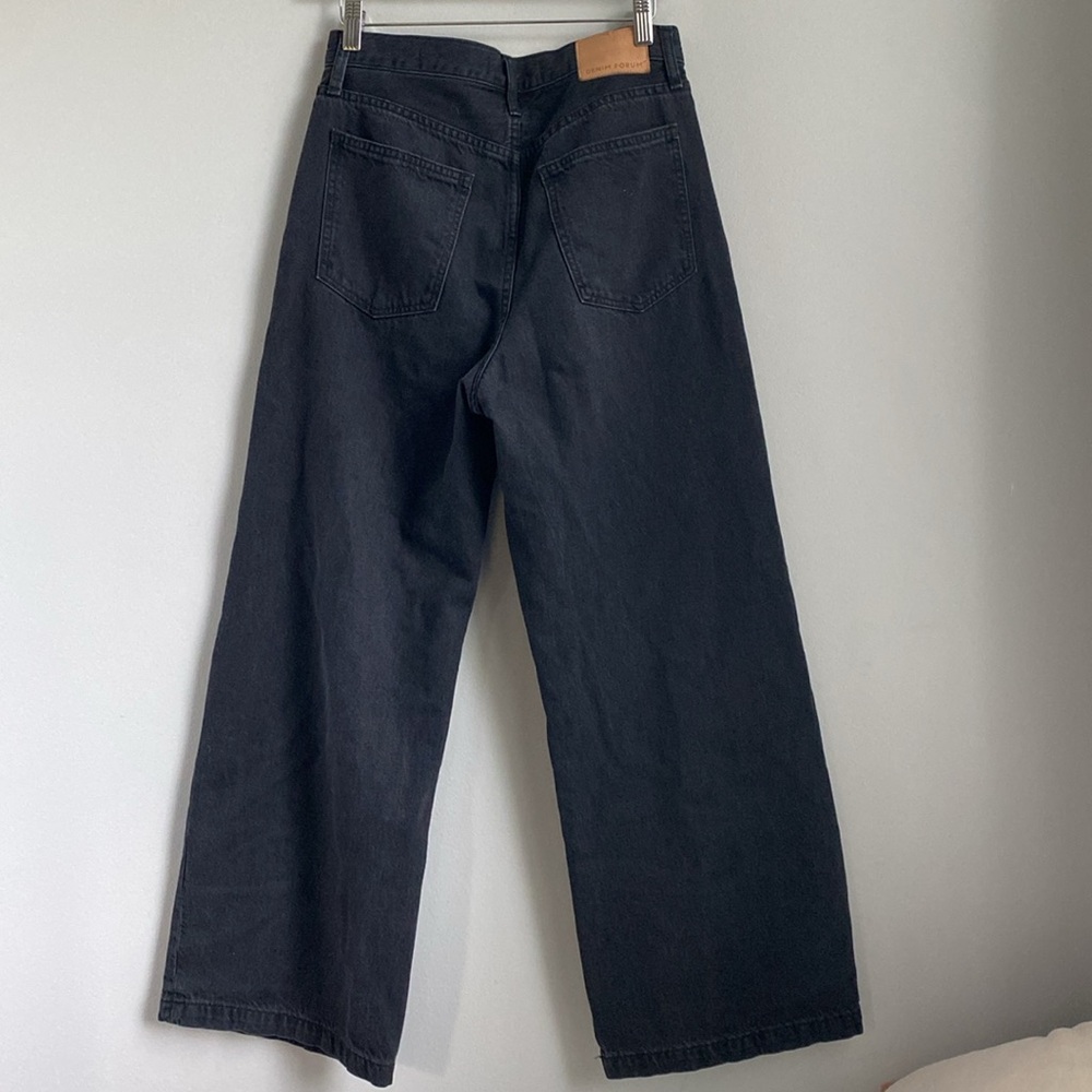 Aritzia Black Wide Leg Flared Jeans - Picture 2 of 13